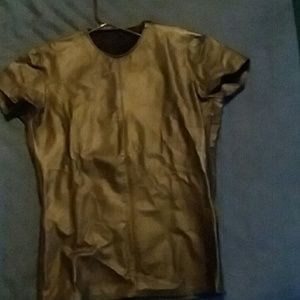 Leather Sheep skin t-shirt